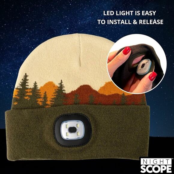 Sedona Night Scope Explorers Collection Knitted LED Beanie - Picture 1 of 6
